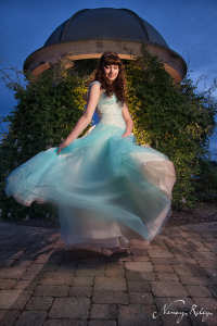 Prom dress swirling