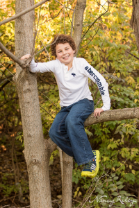Boy in tree