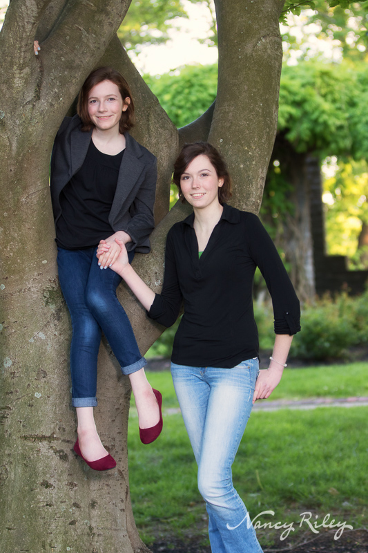 Sisters With Tree