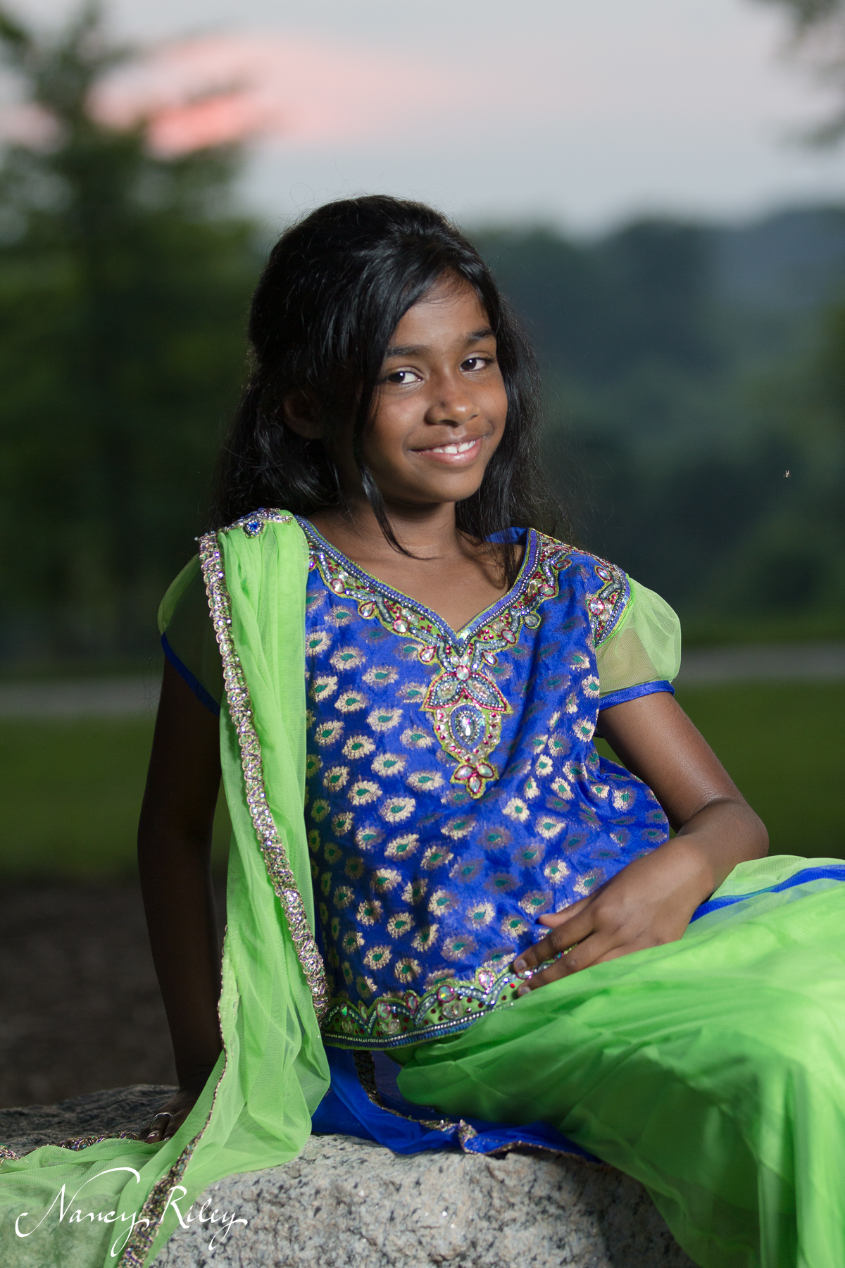 Girl in sari