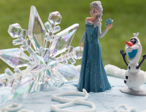 Frozen party at the pool