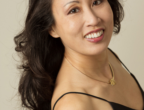 Portrait in black dress