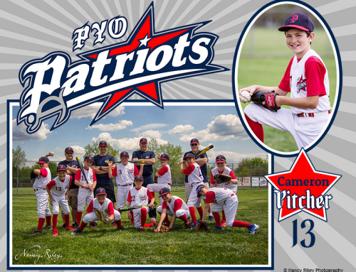 Baseball team individual collage