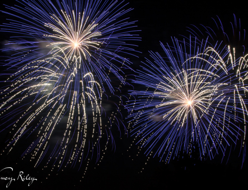 Shooting the Blue Ash Fireworks
