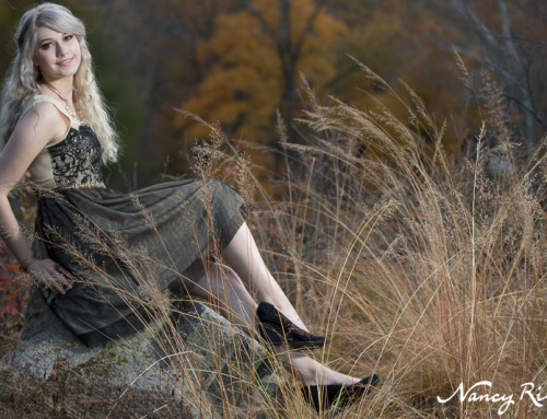 Senior seated on cornice