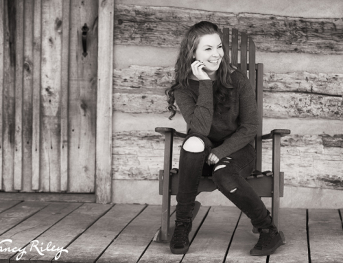 Senior in rocking chair