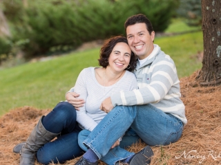 Couple in backyard