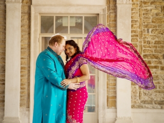 Couple in traditional Indian clothes