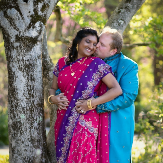 Couple in traditional Indian clothes