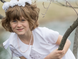 First Communion girl