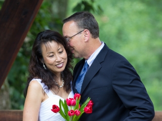 Wedding on bridge