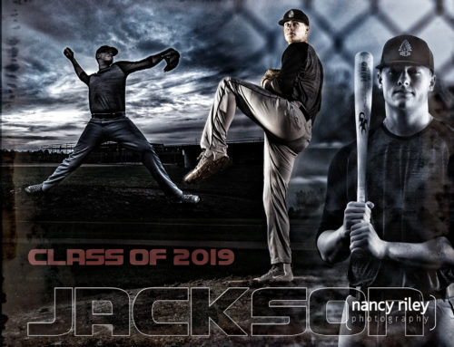 Baseball senior portraits with Jackson