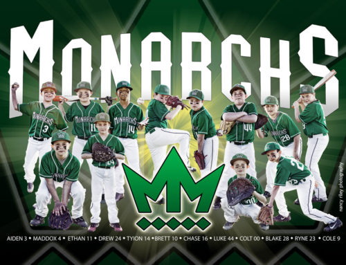 Baseball banner–Mason Monarchs