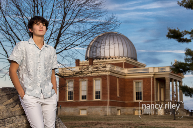 Senior portrait at the Cincinnati Observatory Senior portrait at the Cincinnati Observatory