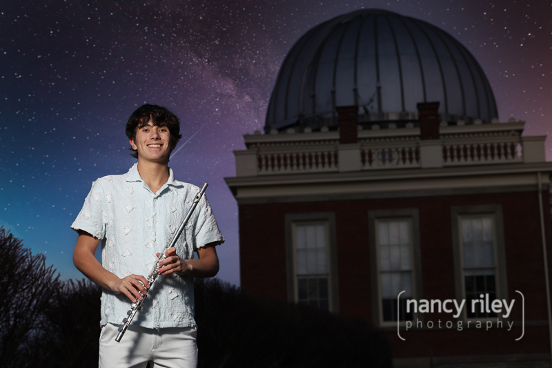 Senior portrait at the Cincinnati Observatory Senior portrait at the Cincinnati Observatory