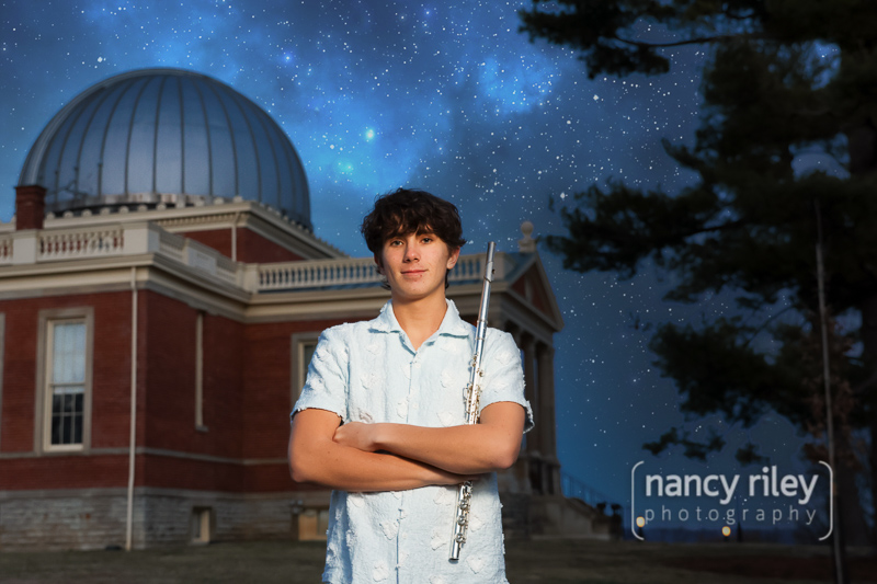 Senior portrait at the Cincinnati Observatory Senior portrait at the Cincinnati Observatory