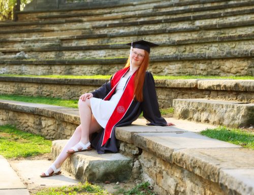 Ally’s cap and gown session at Ohio State