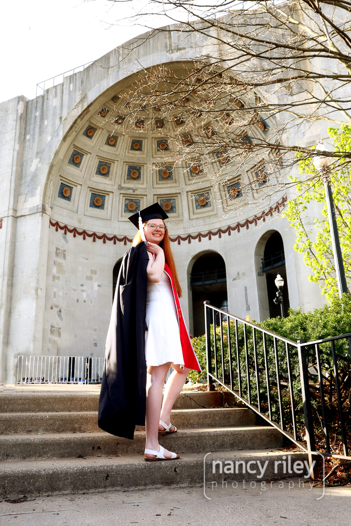 Cap and gown graduation session at Ohio State Cap and gown graduation session at Ohio State