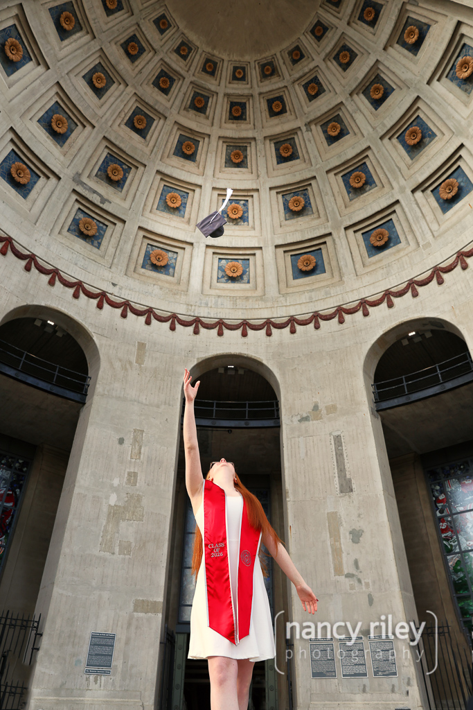 Cap and gown graduation session at Ohio State Cap and gown graduation session at Ohio State
