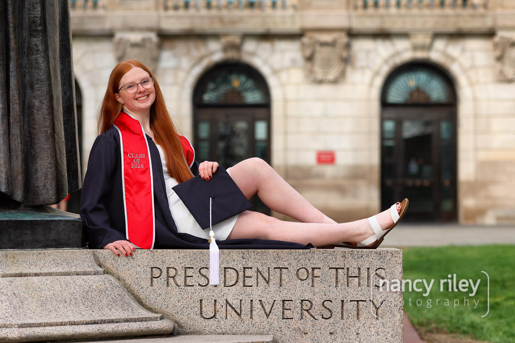 Cap and gown graduation session at Ohio State Cap and gown graduation session at Ohio State