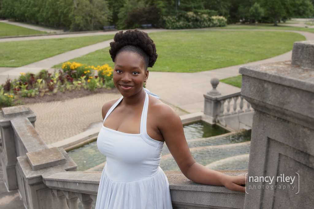 Senior portrait at Ault Park Senior portrait at Ault Park