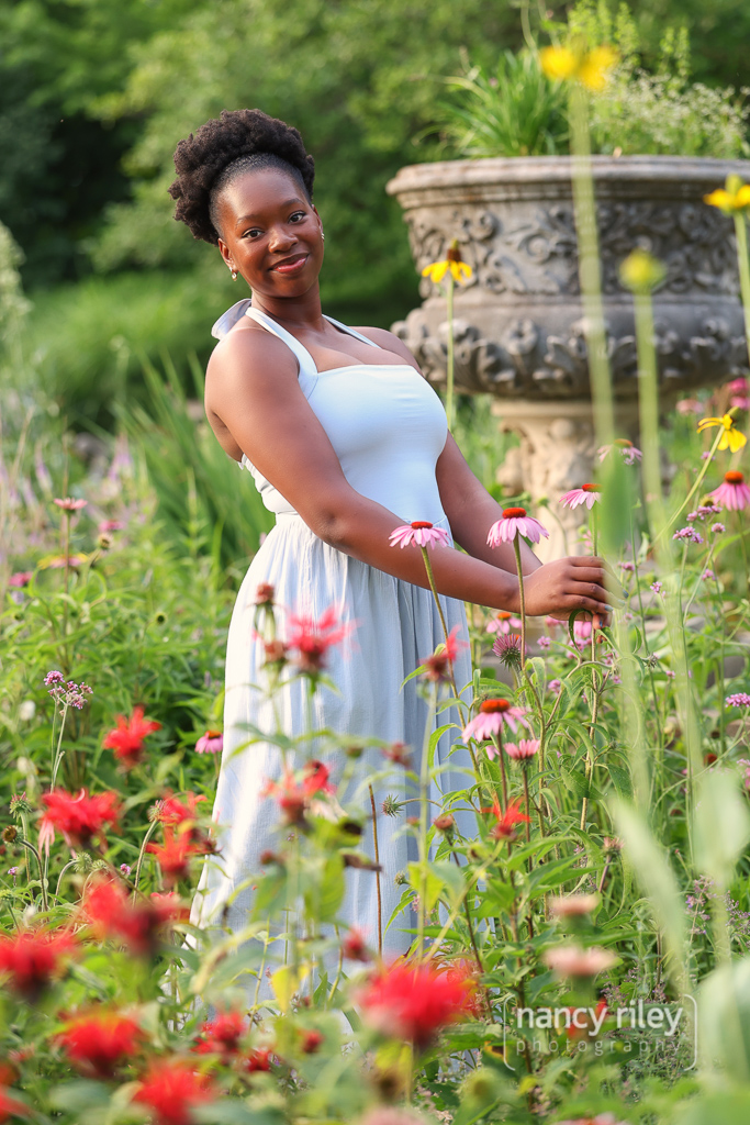 Senior portrait garden Senior portrait garden