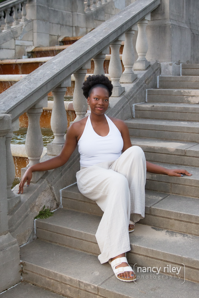 Senior portrait at Ault Park Senior portrait at Ault Park