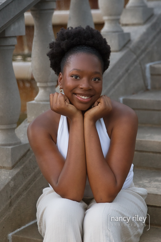 Senior portrait at Ault Park Senior portrait at Ault Park