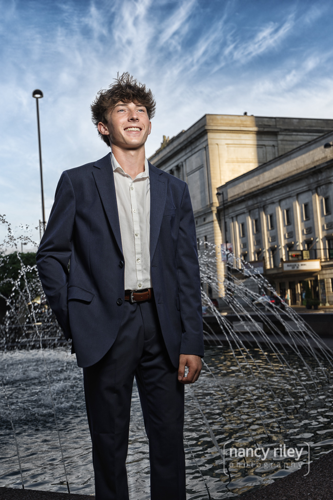 Senior in downtown Cincinnati Senior in downtown Cincinnati